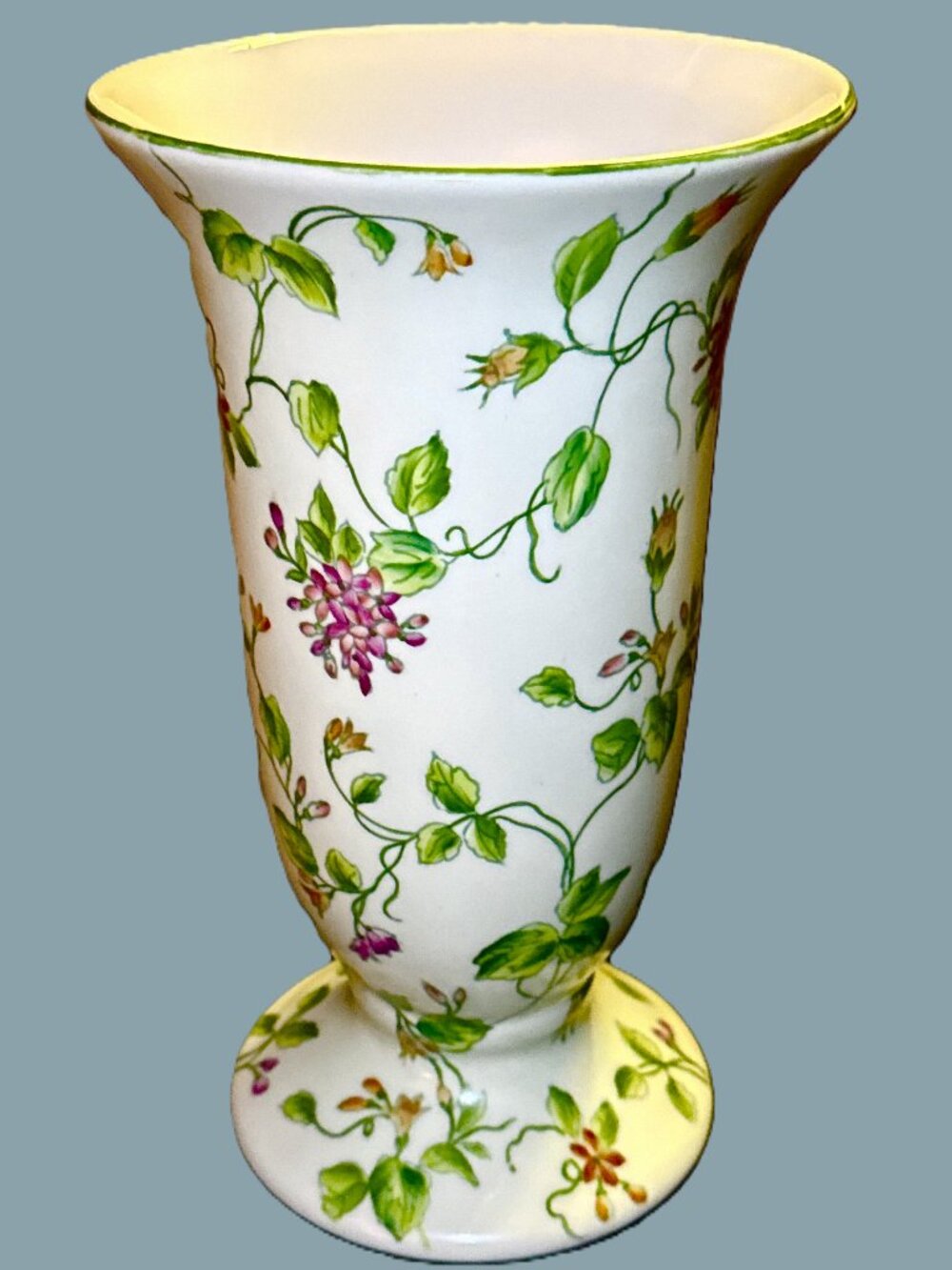 Celadon Green Floral Vase